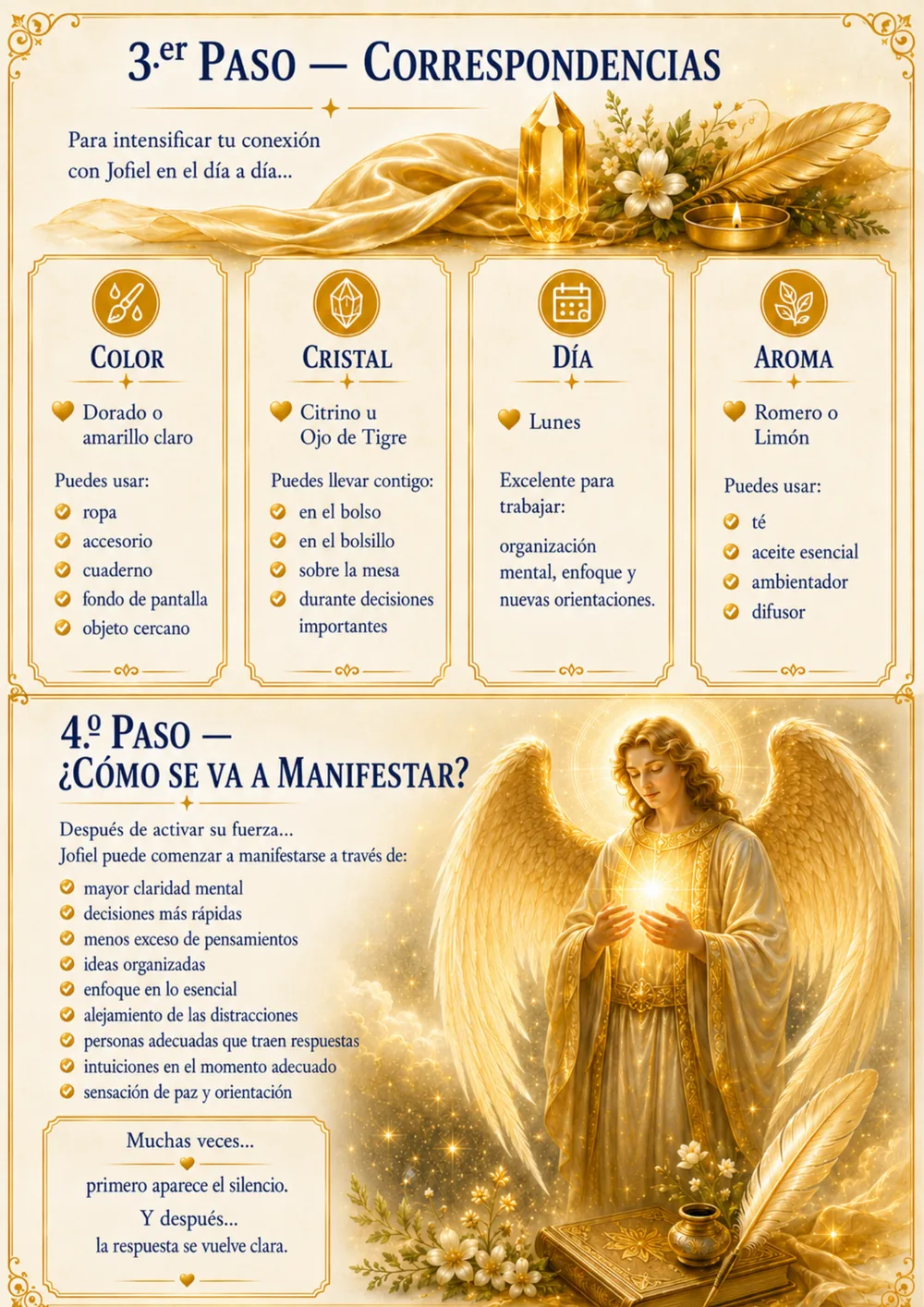 Correspondencias del Arcángel Jofiel
